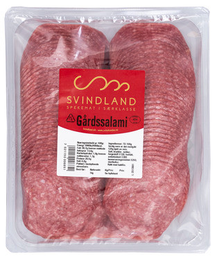 Gårds-salami 1kg Skåret