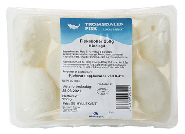 Fiskeboller 250g Tromsdalen
