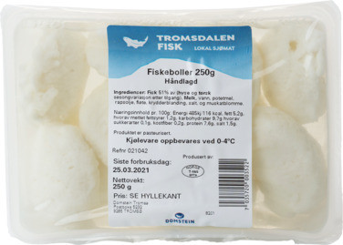Fiskeboller 250g Tromsdalen