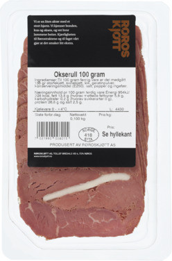 Okserull 100g Røroskjøtt
