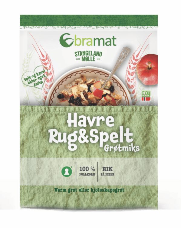 Bramat Grøtmiks Havre&Rug&Spelt 500g Stangeland