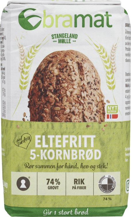 Bramat 5-Kornbrød 600g