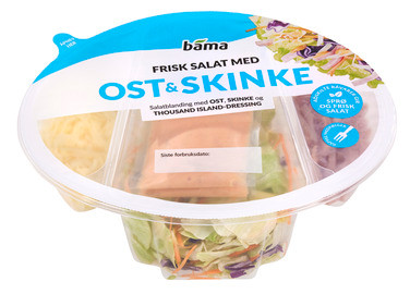 Ost & Skinkesalat m/Thousand Island Dressing 255g Bama