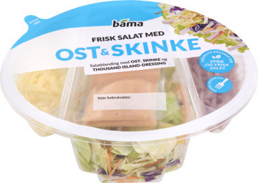Ost & Skinkesalat m/Thousand Island Dressing 255g Bama