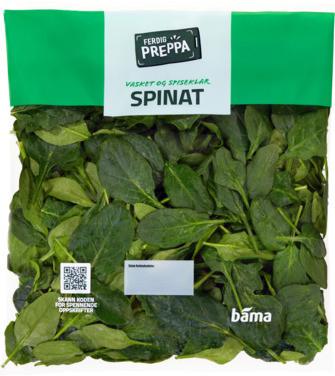 Spinat Vasket 200g Ferdig Preppa