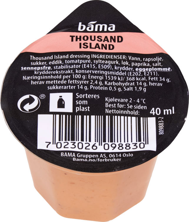 Dressing Thousand Island 40g Bama