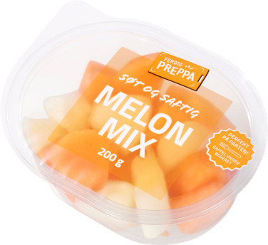 Melon Mix m/gaffel 200g Ferdig Preppa