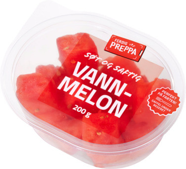 Vannmelon m/gaffel 200g Ferdig Preppa