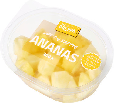 Ananas m/gaffel 200g Ferdig Preppa
