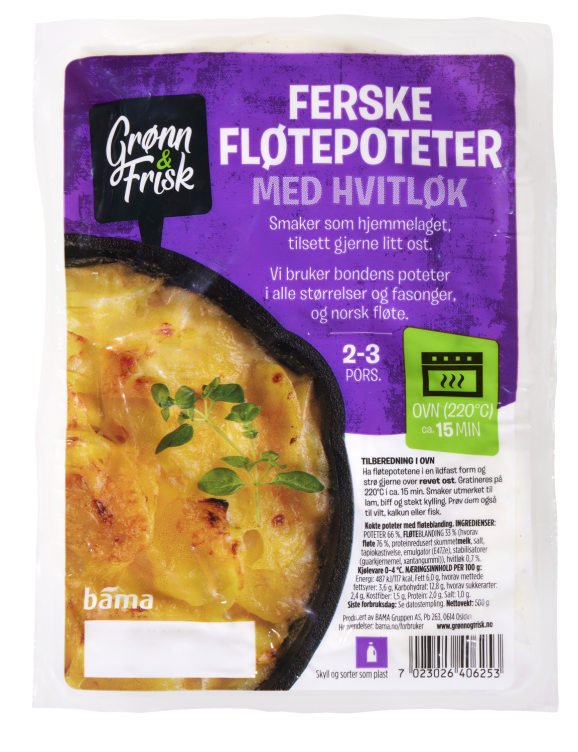 Fløtepotet m/Hvitløk 500g Grønn&Frisk