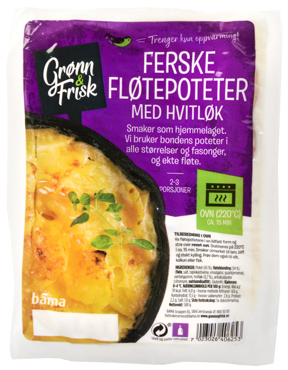 Fløtepotet m/Hvitløk 500g Grønn&Frisk