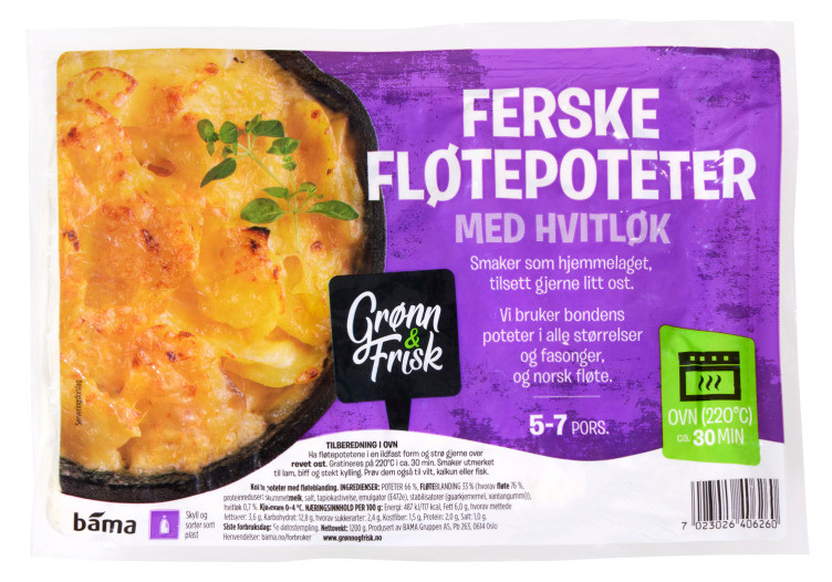 Fløtepotet Hvitløk 1,2kg Grønn&Frisk