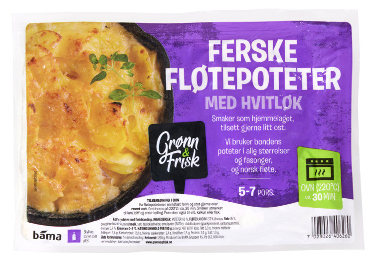 Fløtepotet Hvitløk 1,2kg Grønn&Frisk