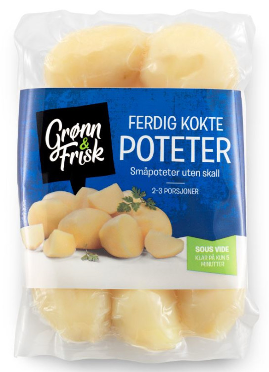 Poteter Kokte u/Skall 375g Grønn&Frisk