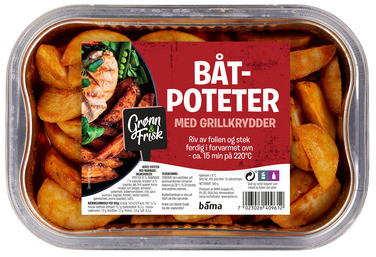 Båtpoteter med Grillkrydder 300g Grønn & Frisk