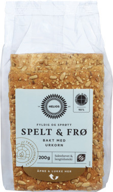 Helios Knekkebrød Spelt & Frø 200g Økologisk