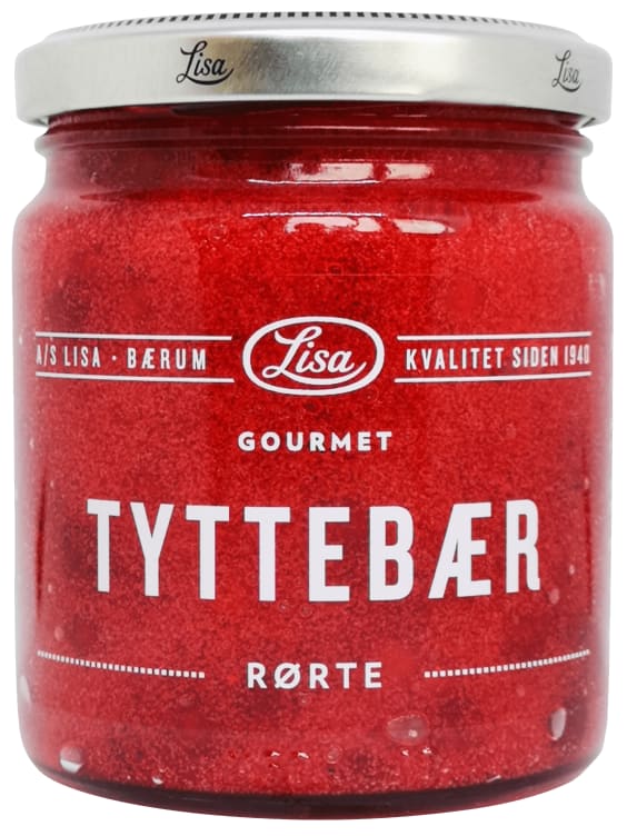 Tyttebær Rørte Gourmet 240g Lisa