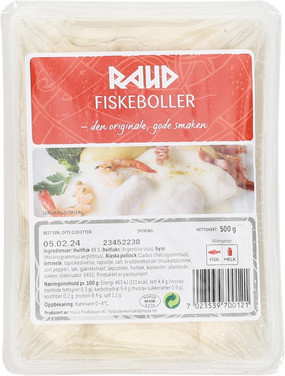 Fiskeboller 500g Raud