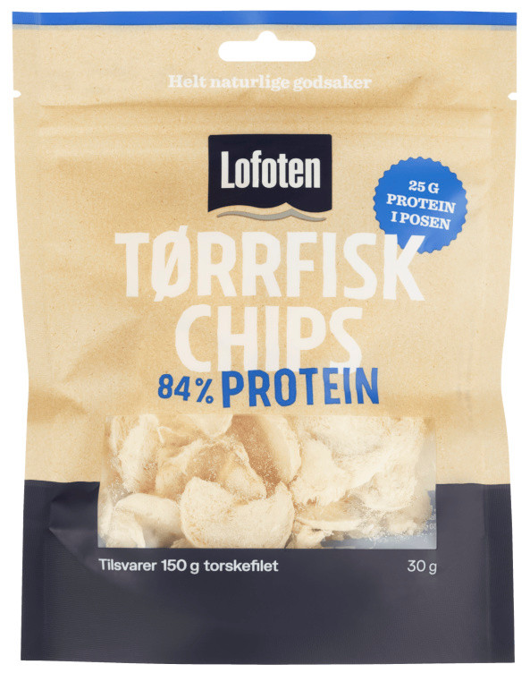 Tørrfiskchips 30g Lofoten