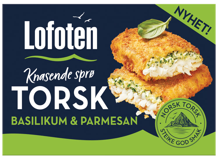 Sprø Torsk Basilikum/Parmesan 270g Lofoten