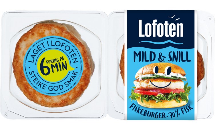 Fiskeburger Mild&Snill 4x110g Lofoten