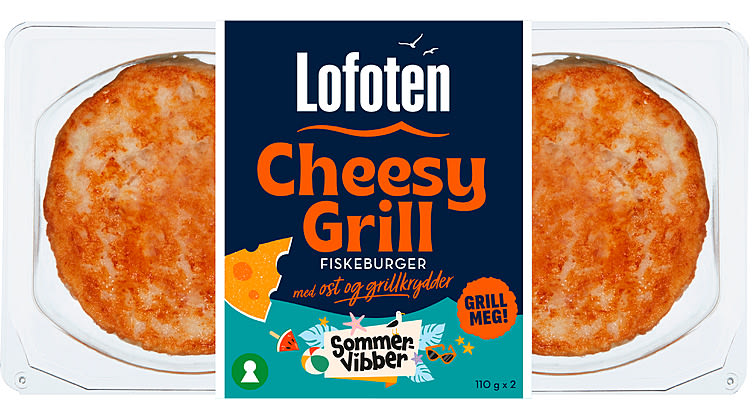 Fiskeburger m/Ost 2x110g Sommervibber