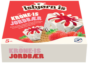 Krone-is Jordbær