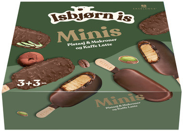 Ekselence Minis Pistasj & Makroner og Kaffe Latte 6 stk