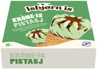 Krone-is Pistasj 6 stk