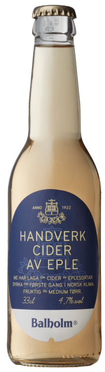Handverkcider Eple 0,33l flaske Balholm