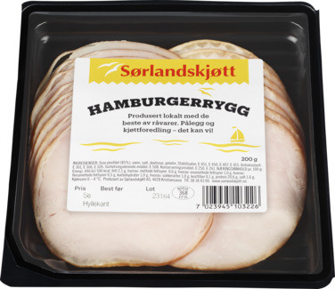 Hamburgerrygg 200gr Sørlandskjøtt