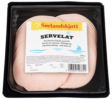 Servelat 200g Sørlandskjøtt