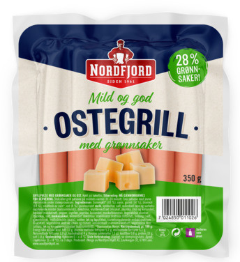 Ostegrill m/ost og grønnsaker 350g
