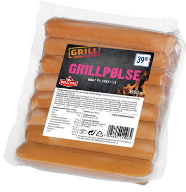 Grillpølser 900g Vac