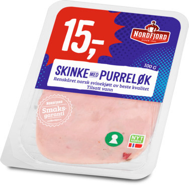 Skinke med Purreløk 100g Oppsk