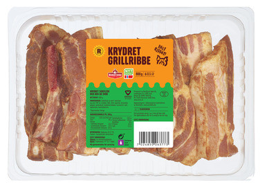 Krydret Grillribbe 800g 