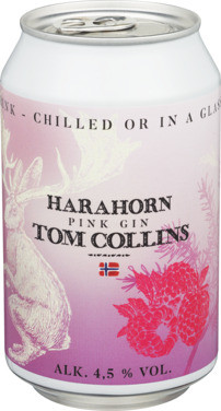Harahorn Pink Gin Tom Collins Rtd 4.5% 0.33l bx