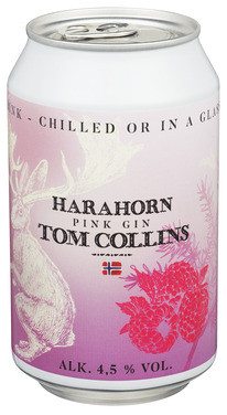Harahorn Pink Gin Tom Collins Rtd 4.5% 0.33l bx