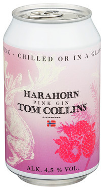 Harahorn Pink Gin Tom Collins Rtd 4.5% 0.33l bx