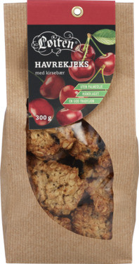 Havrekjeks Med Kirsebær Løiten