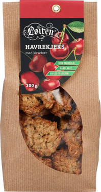Havrekjeks Med Kirsebær Løiten