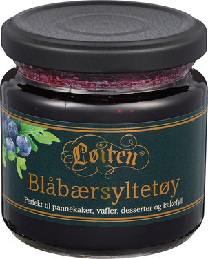 Blåbærsyltetøy 200g Løiten
