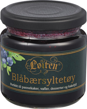 Blåbærsyltetøy 200g Løiten