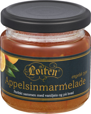 Appelsinmarmelade Engelsk,200g Løiten