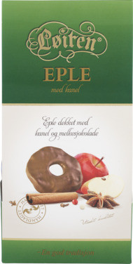 Fruktsjokolade Eple/kanel 120g Løiten