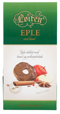 Fruktsjokolade Eple/kanel 120g Løiten
