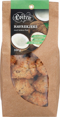 Havrekjeks med Kokos Løiten