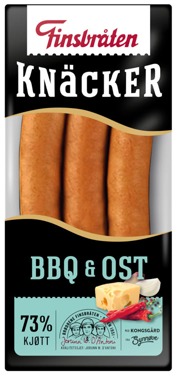 Knäcker Bbq&Ost 225g Finsbråten