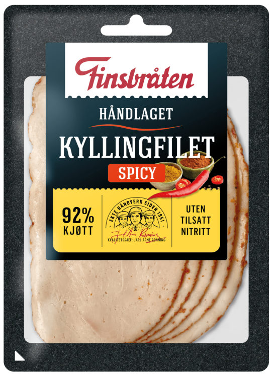 Kyllingfilet Spicy Pålegg 90g Finsbråten