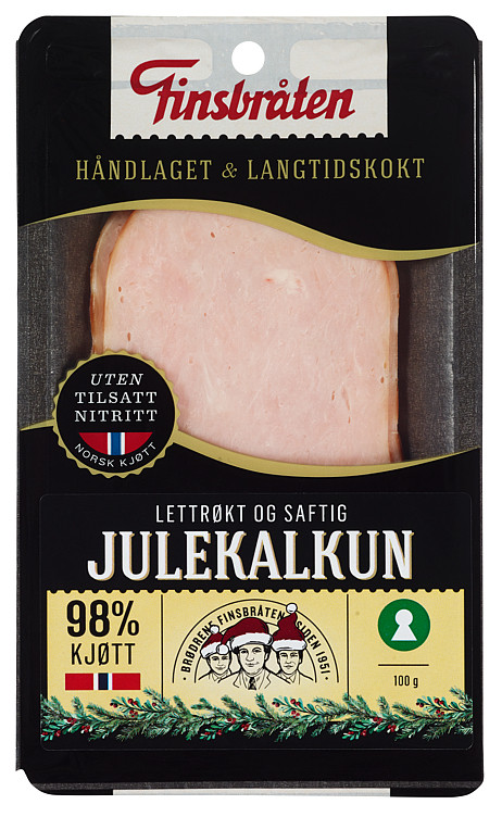 Julekalkun skivet 100g Finsbråten